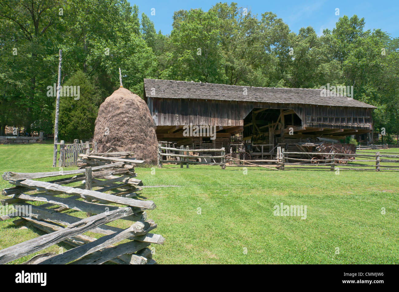 Tennessee, Norris, Museum der Appalachen, freitragende Scheune Stockfoto