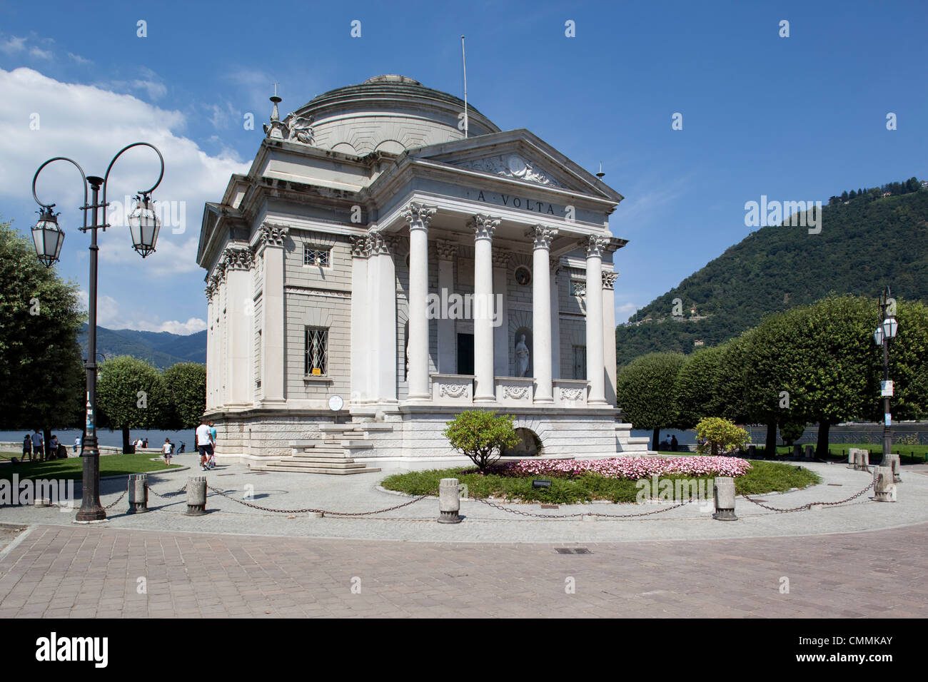 Tempio Voltiano, Como, Comer See, Lombardei, Italien, Europa Stockfoto