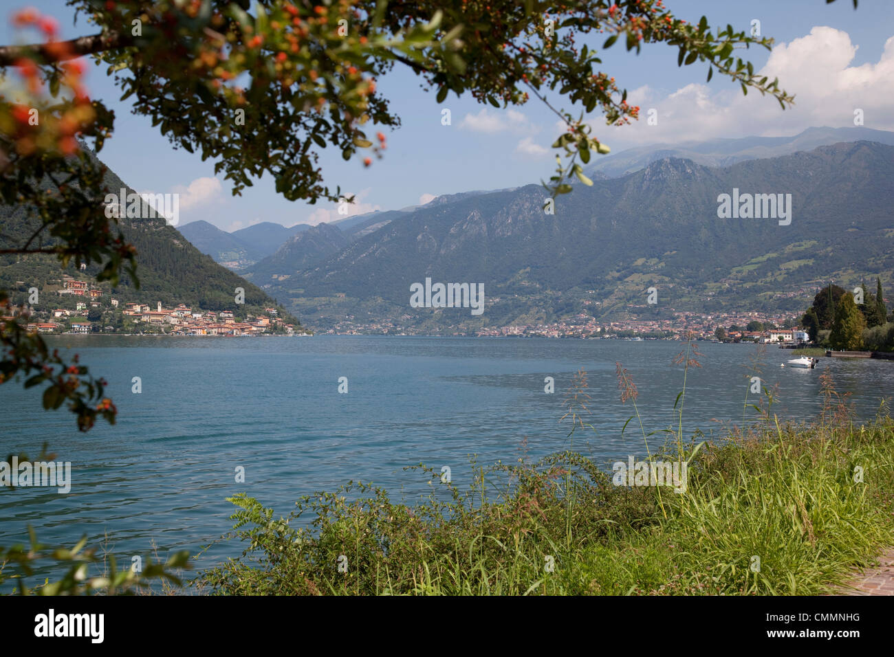 Am See in der Nähe von Sulzano, Lago d ' Iseo, Lombardei, italienische Seen, Italien, Europa Stockfoto