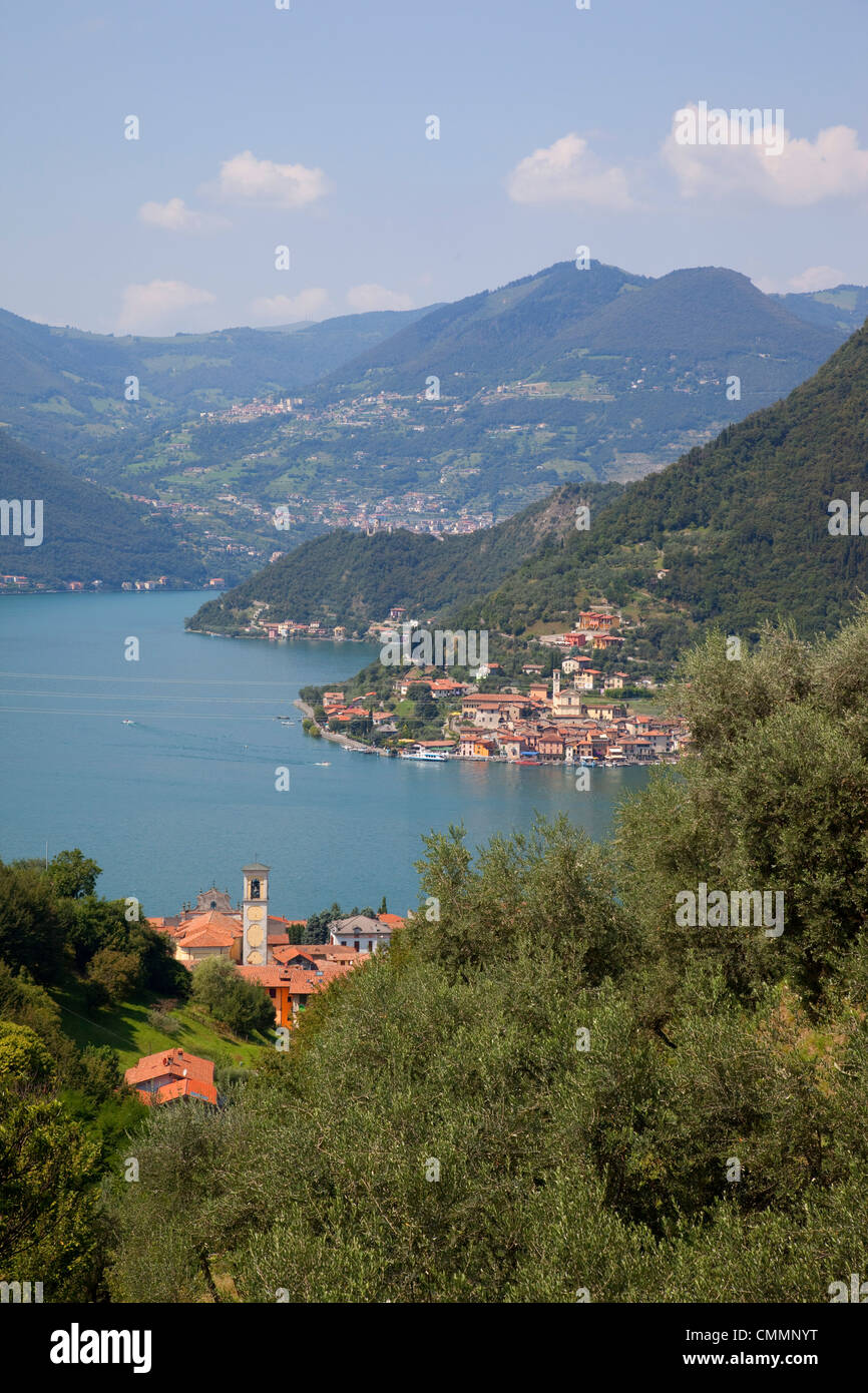 Italienischen Seen Lago d ' Iseo, Lombardei, Italien, Europa Stockfoto