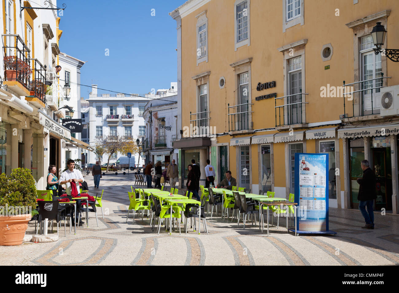 Faro Stadtzentrum Stockfoto