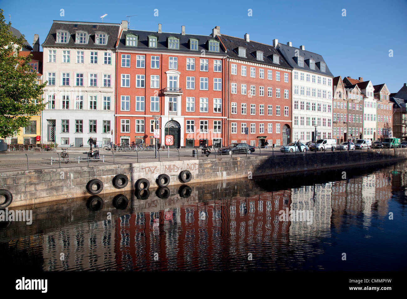 Architektur auf Gl Strand und Kanal, Kopenhagen, Dänemark, Skandinavien, Europa Stockfoto