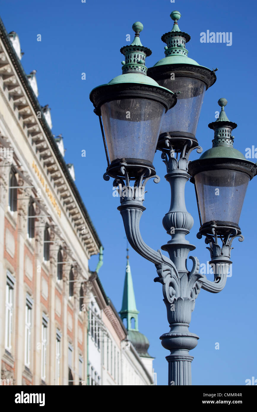 Verziert Straße Lampe, Kopenhagen, Dänemark, Skandinavien, Europa Stockfoto