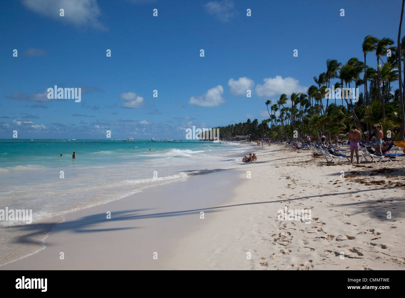 Bavaro Beach, Punta Cana, Dominikanische Republik, Karibik, Karibik, Mittelamerika Stockfoto