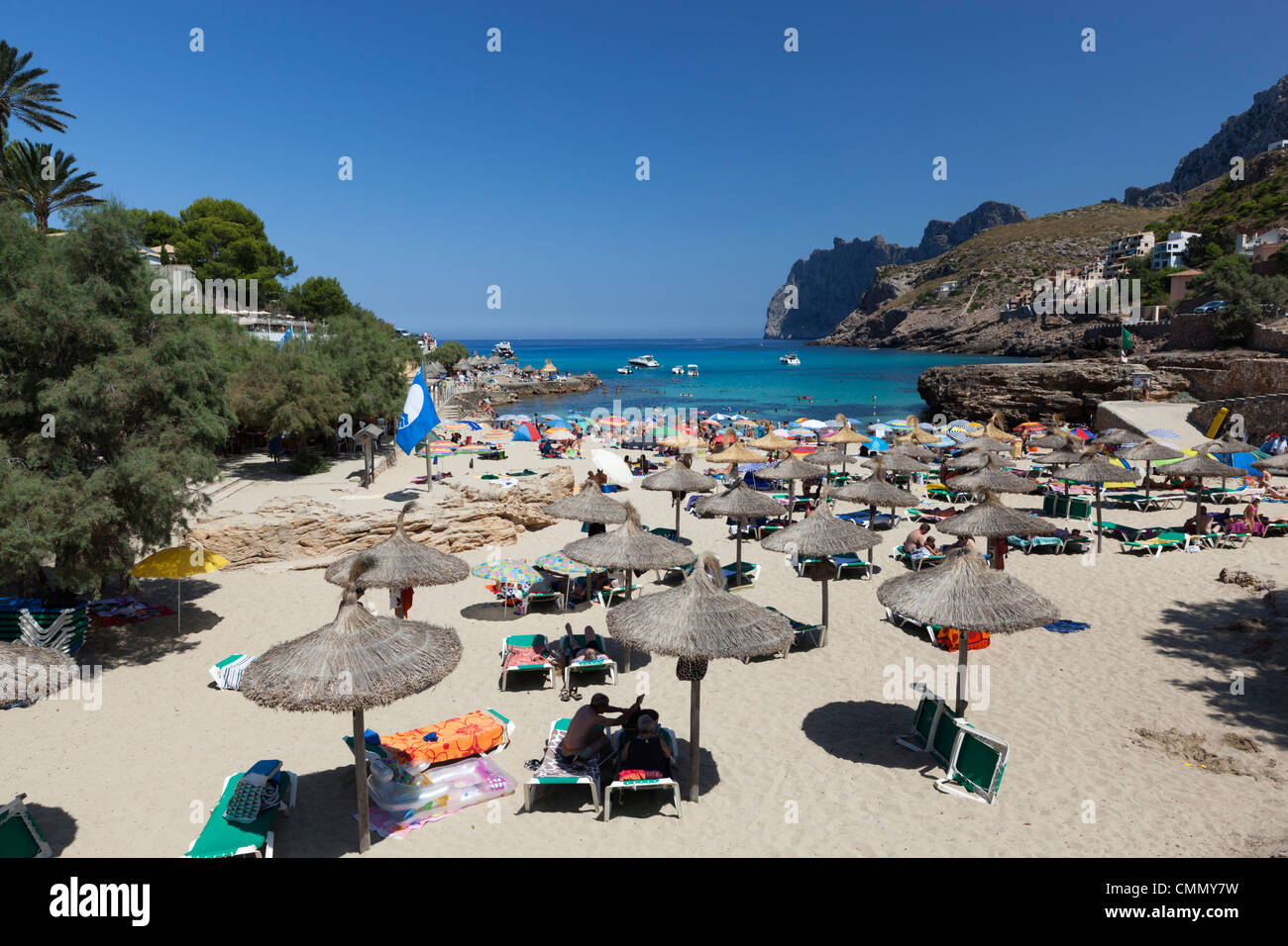 Cala San Vicente (Cala Sant Vicenc), Mallorca (Mallorca), Balearen, Spanien, Mittelmeer, Europa Stockfoto