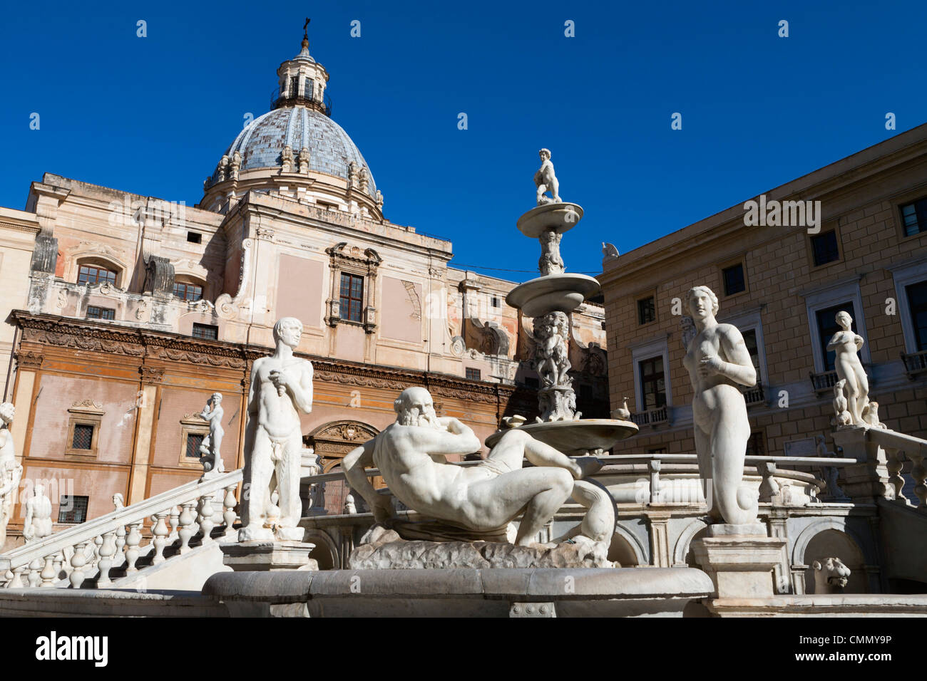 Piazza Pretoria, Palermo, Sizilien, Italien, Europa Stockfoto