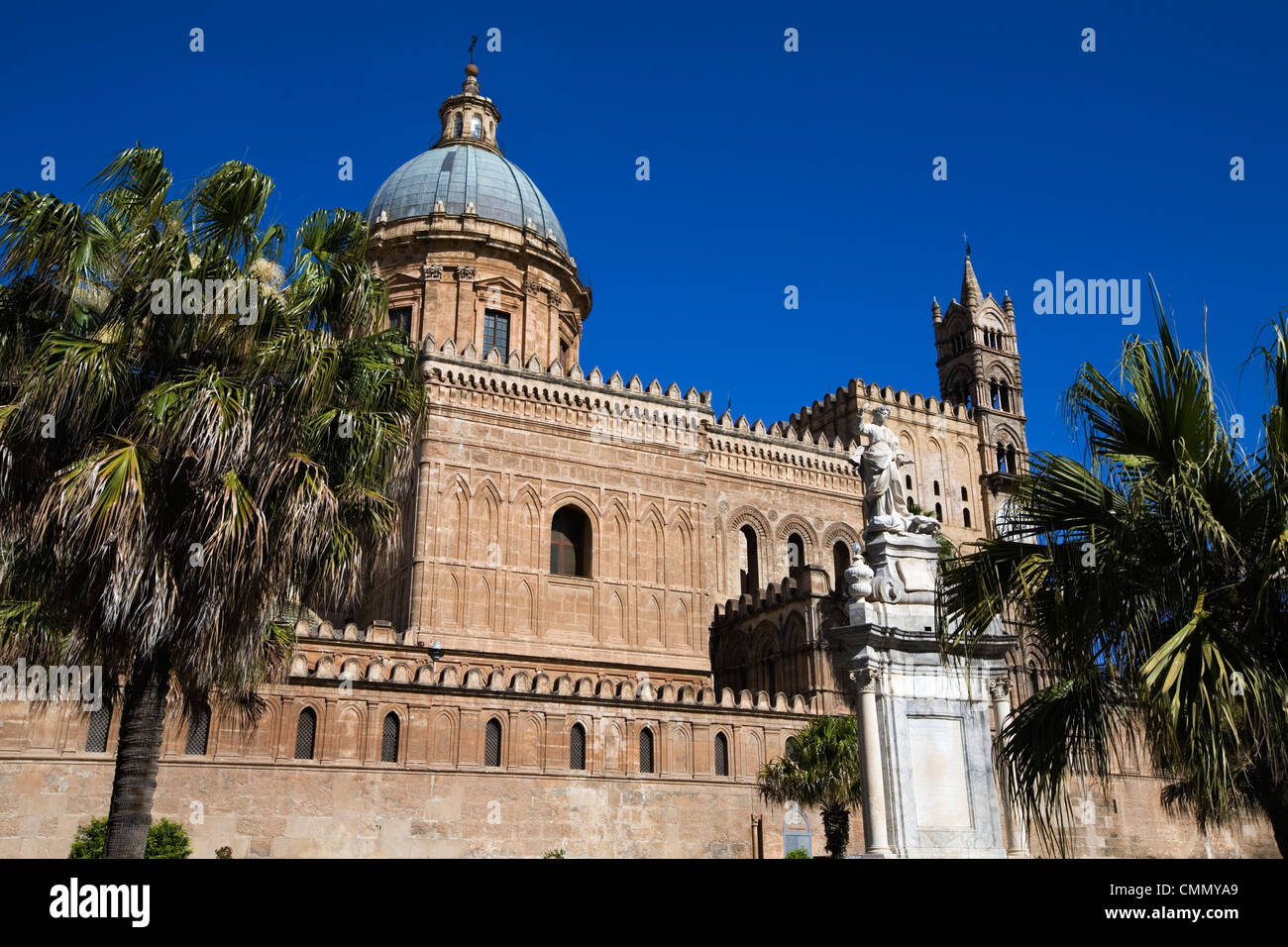 Außenseite des Norman Cattedrale (Kathedrale), Palermo, Sizilien, Italien, Europa Stockfoto