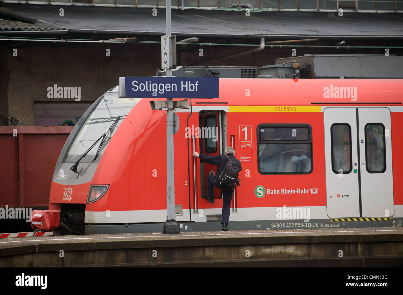 S1 (s-Bahn) Solingen, Dortmund, Nordrhein-Westfalen, Stockfoto