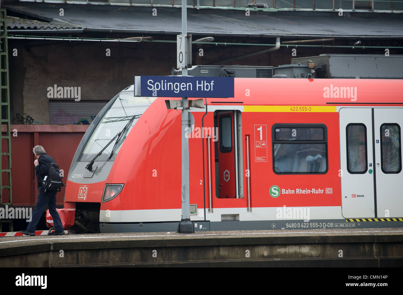 S1 (s-Bahn) Solingen, Dortmund, Nordrhein-Westfalen, Stockfoto