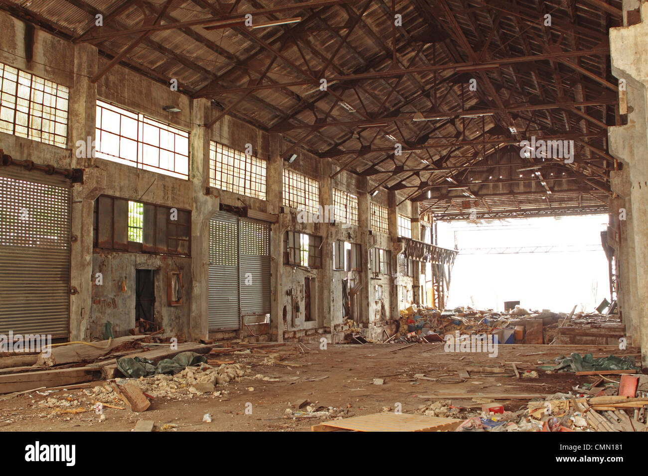 Verlassene Industrieofen Stockfoto