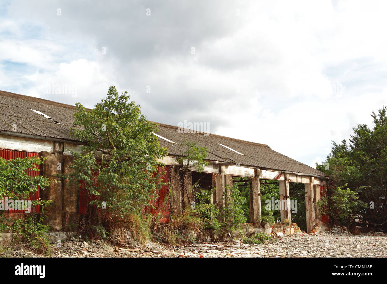 Verlassene Industrieofen Stockfoto