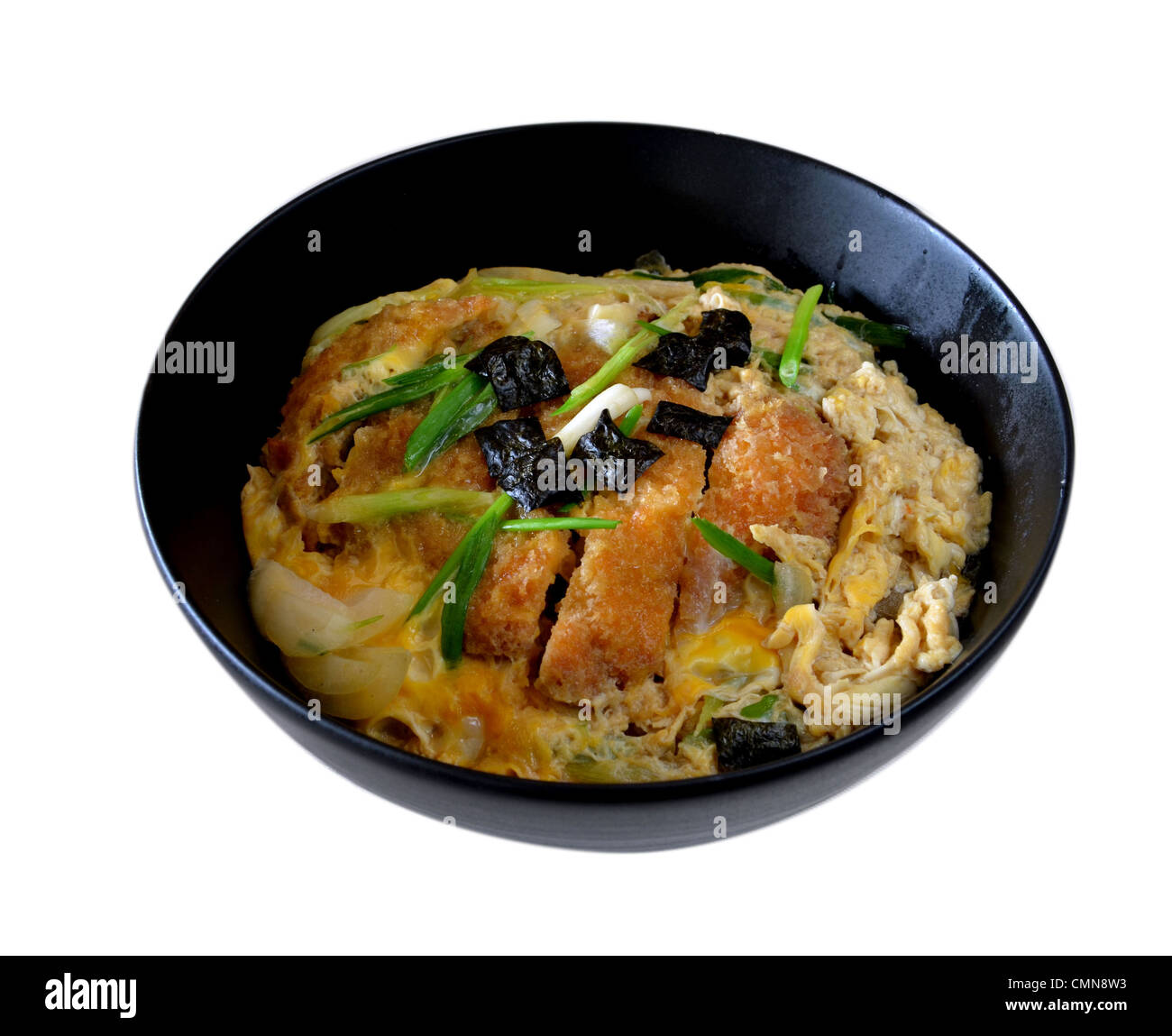 Schwein Schnitzel Schüssel, japanisches Essen Stockfoto