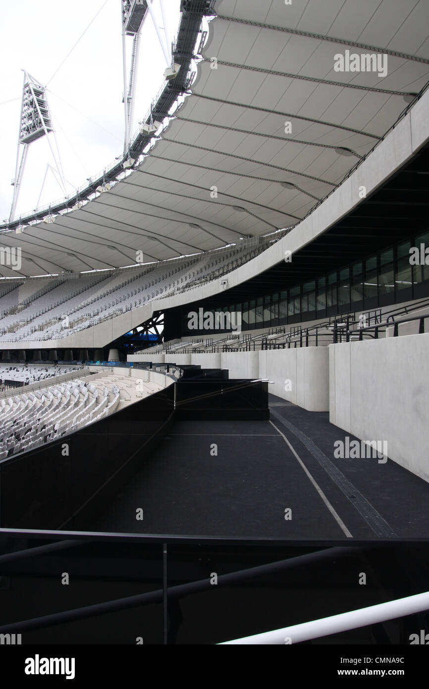 Das Olympiastadion London wird das Herzstück der 2012 Olympischen Spielen und Paralympics. Stockfoto