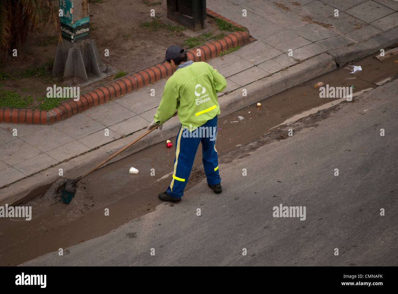 Fegt die Straßen von Buenos Aires Stockfoto