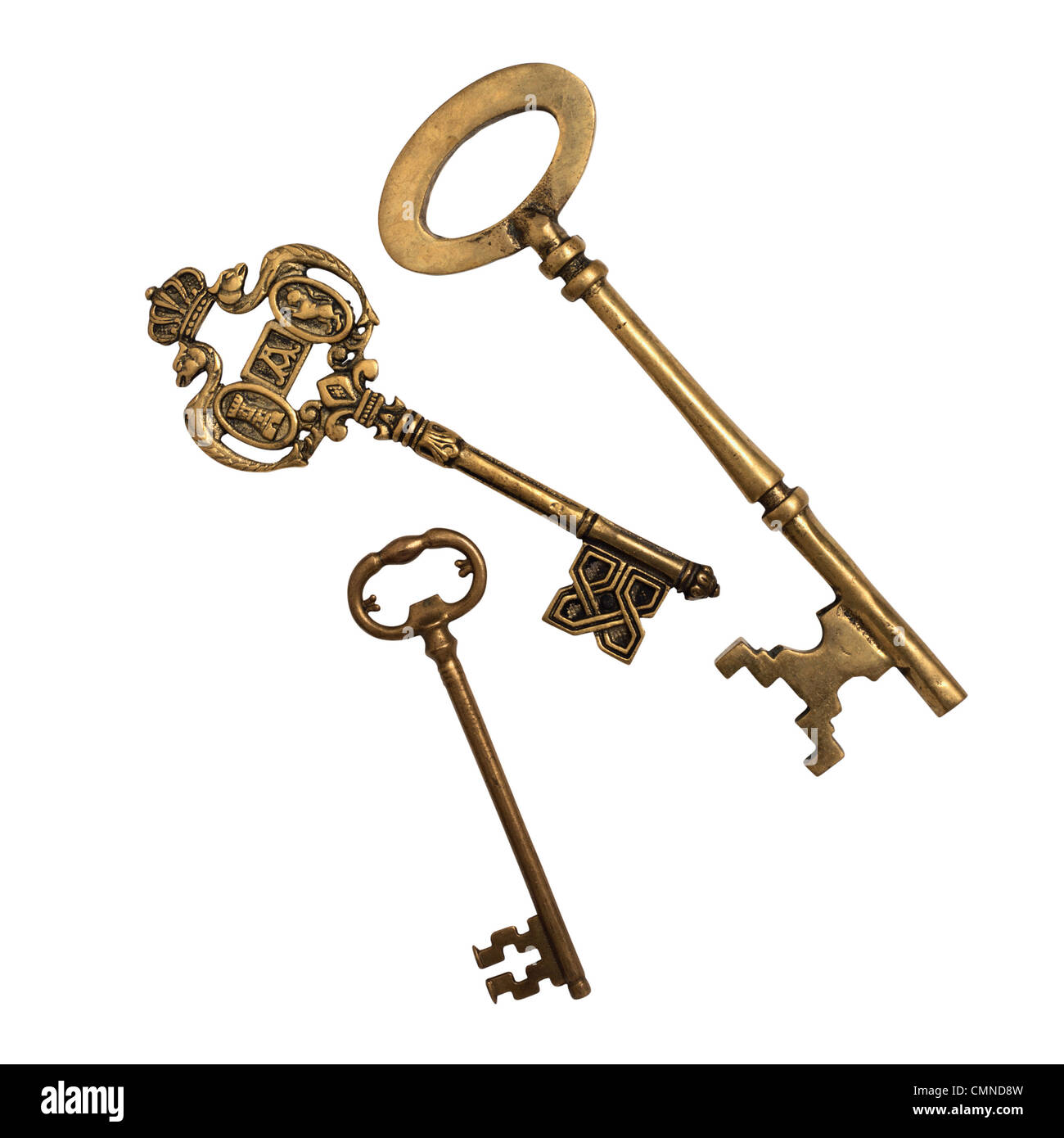 Verzierte alte Schlüssel Stockfoto