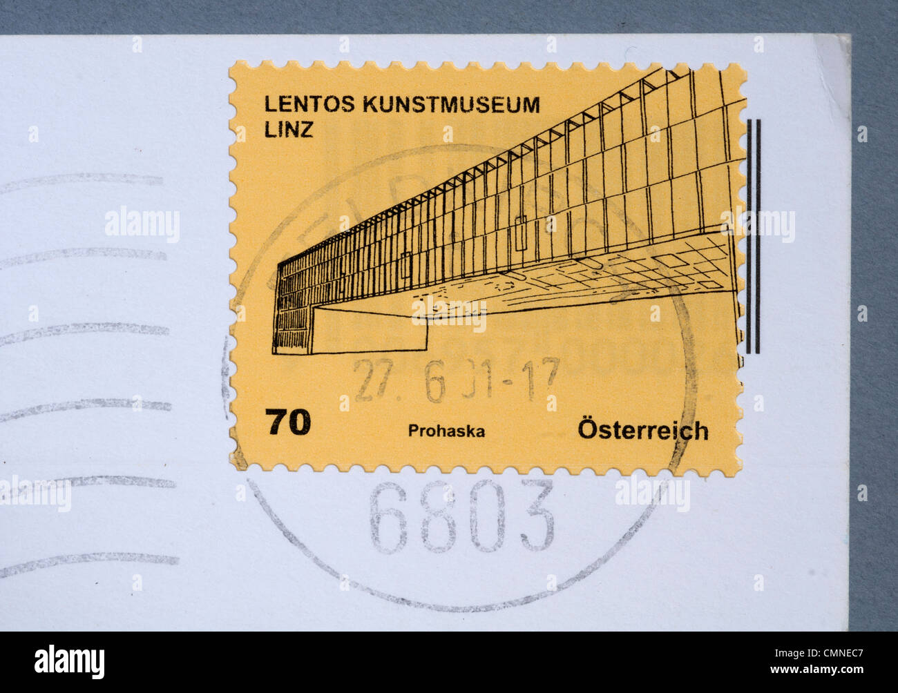 Österreichische Briefmarke Stockfoto