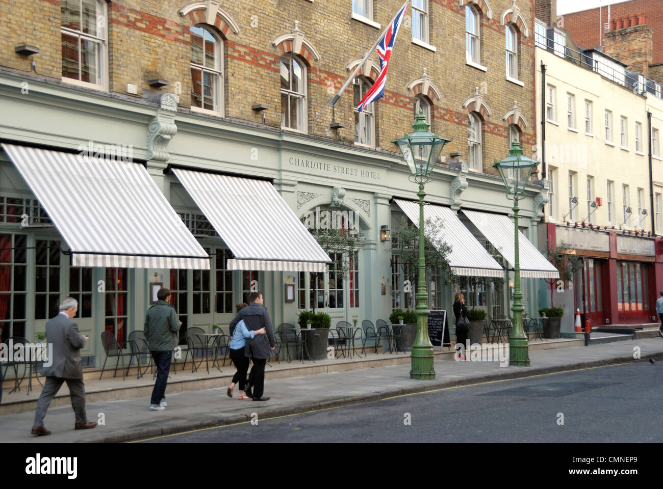 Charlotte Street Hotel, Fitzrovia, London, UK Stockfoto