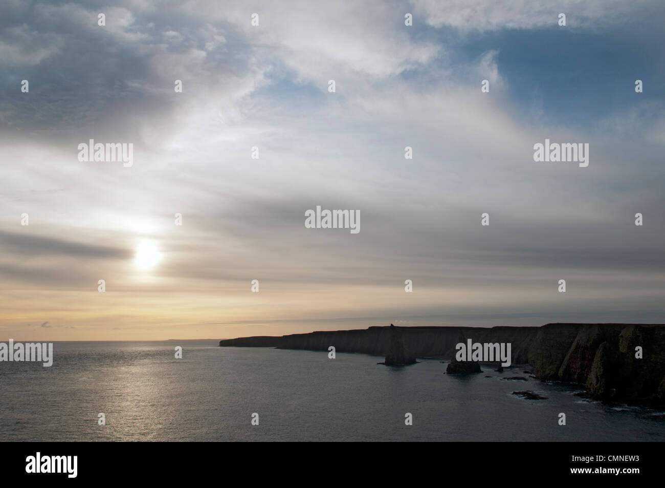 Die Küste in der Nähe von Stacks Duncansby, Duncansby Head, Caithness, Schottland Stockfoto