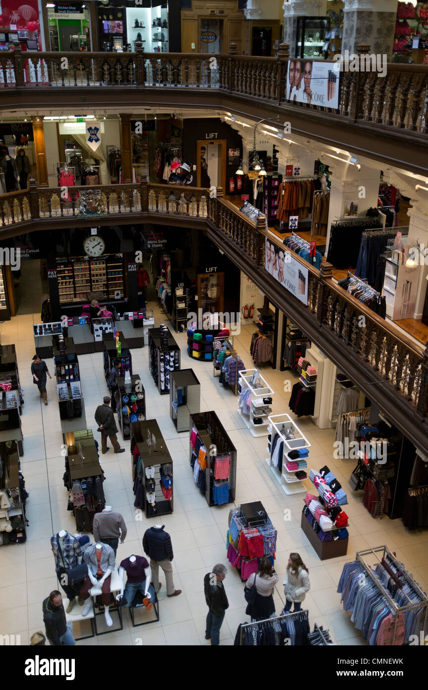 Dh Jenners store Shopping Edinburgh House of Fraser shop Menswear retail Stock Stockfoto