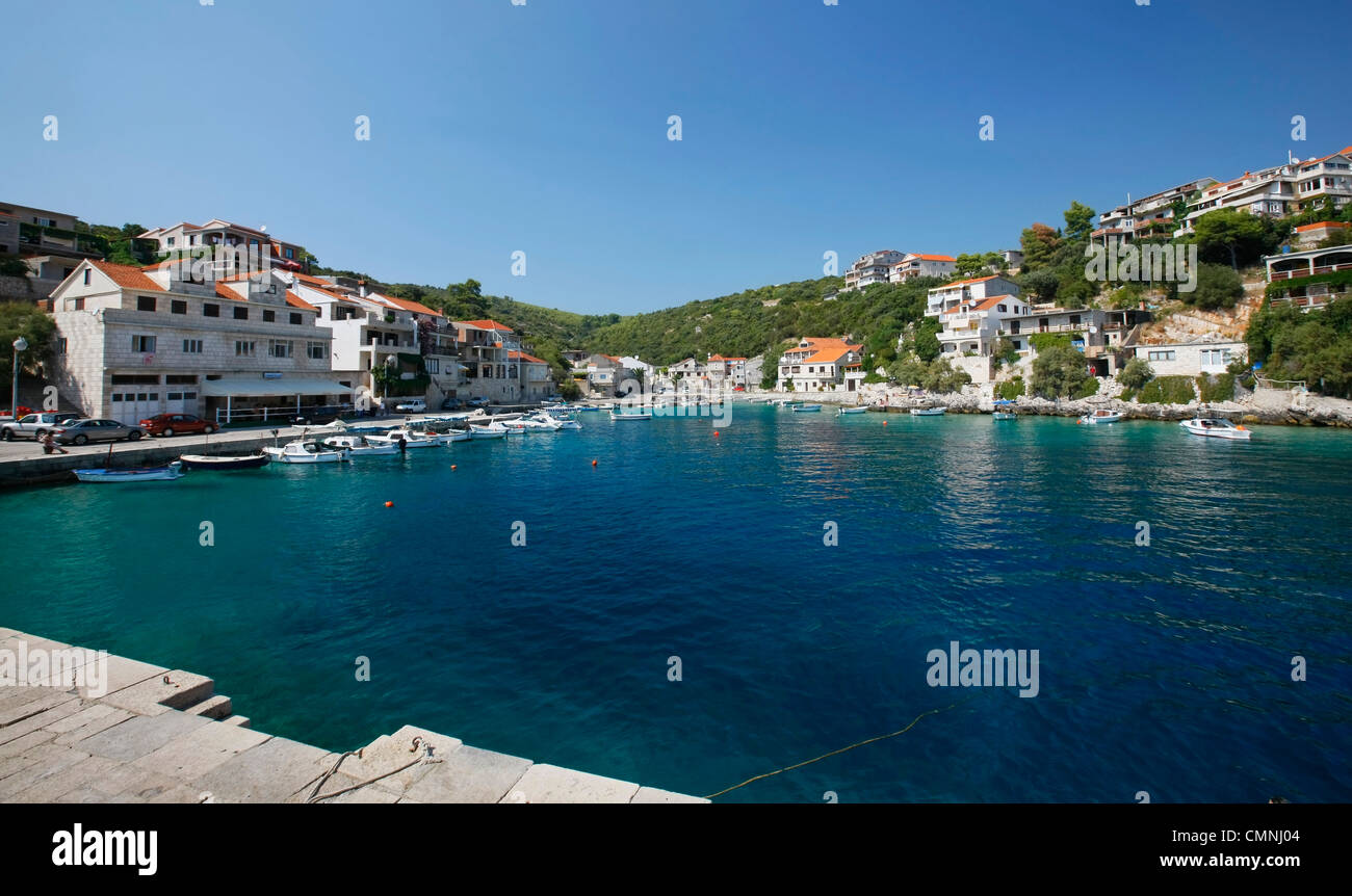 Zavalatica - Insel Korcula Stockfoto