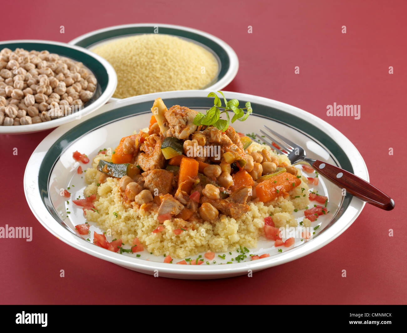 Couscous mit Lamm Studio Photo Stockfoto