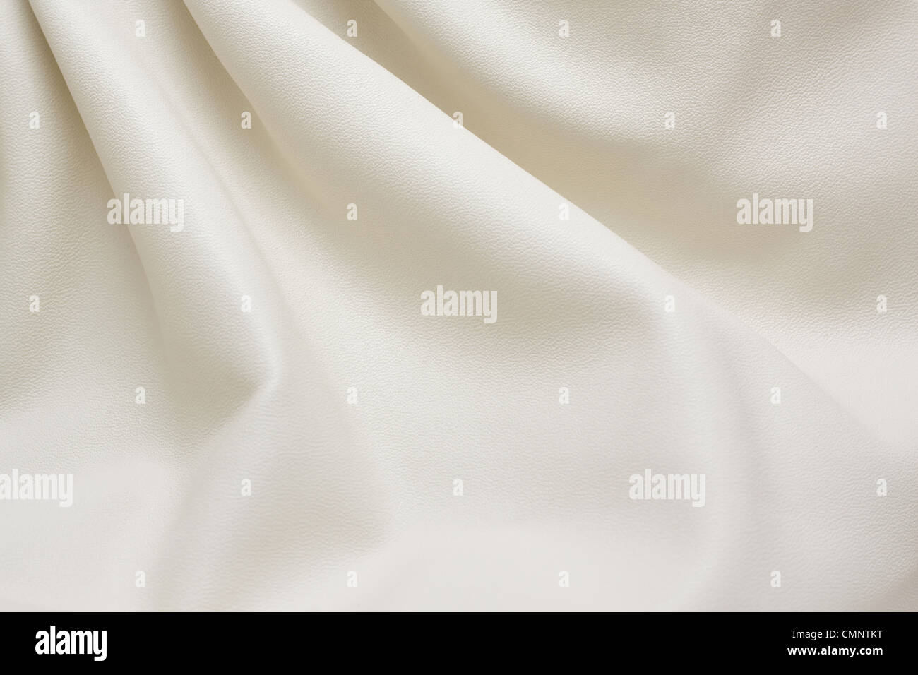 In der Nähe von weißen Leder Textur Hintergrund Stockfoto