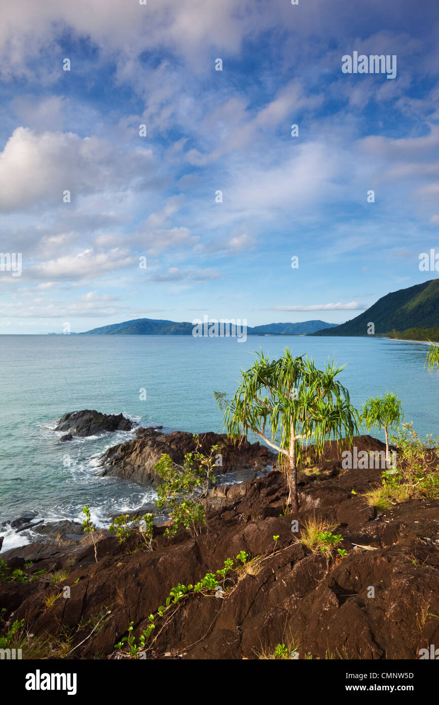 Zerklüftete Küste Noah Beach in der Morgendämmerung. Daintree Nationalpark, Queensland, Australien Stockfoto