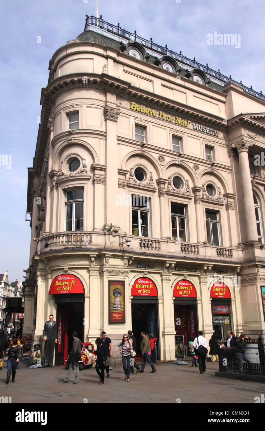 Ripleys glauben es oder nicht Museum Piccadilly Circus London Stockfoto