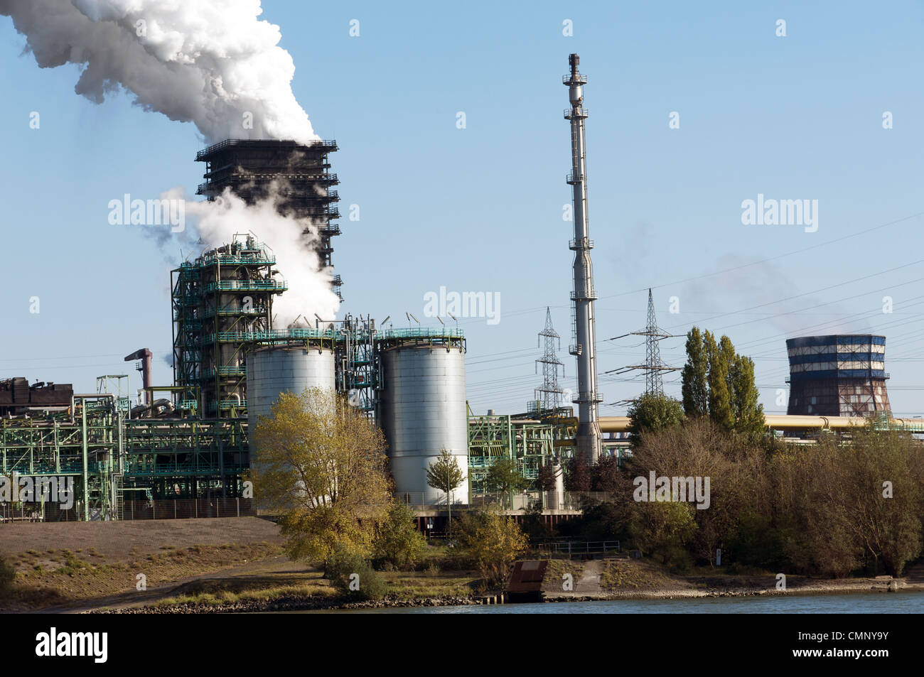 Hochofen, Stahlfabrik, Deutschland. Stockfoto