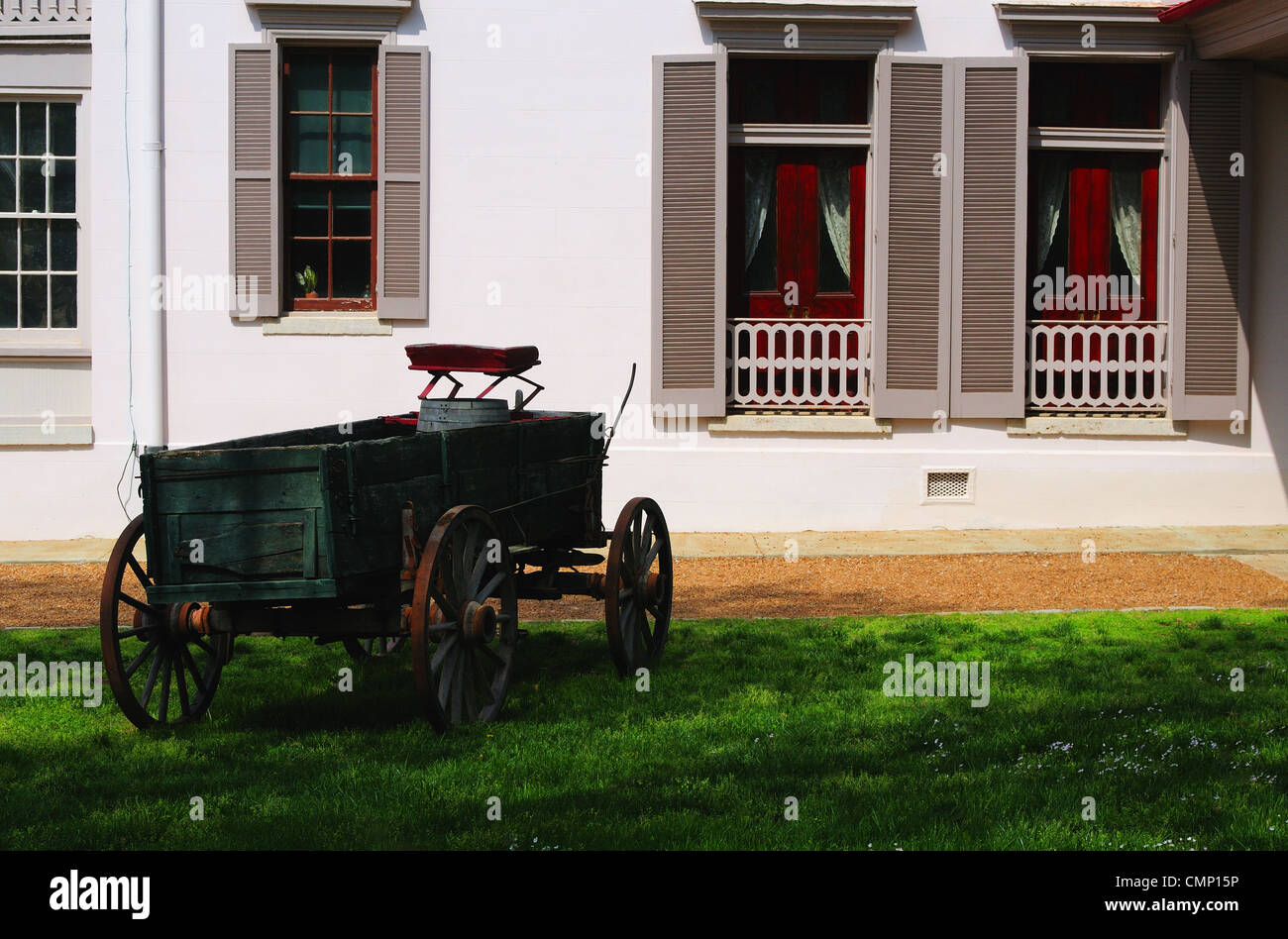 Pferd gezeichneten Wagen Stockfoto