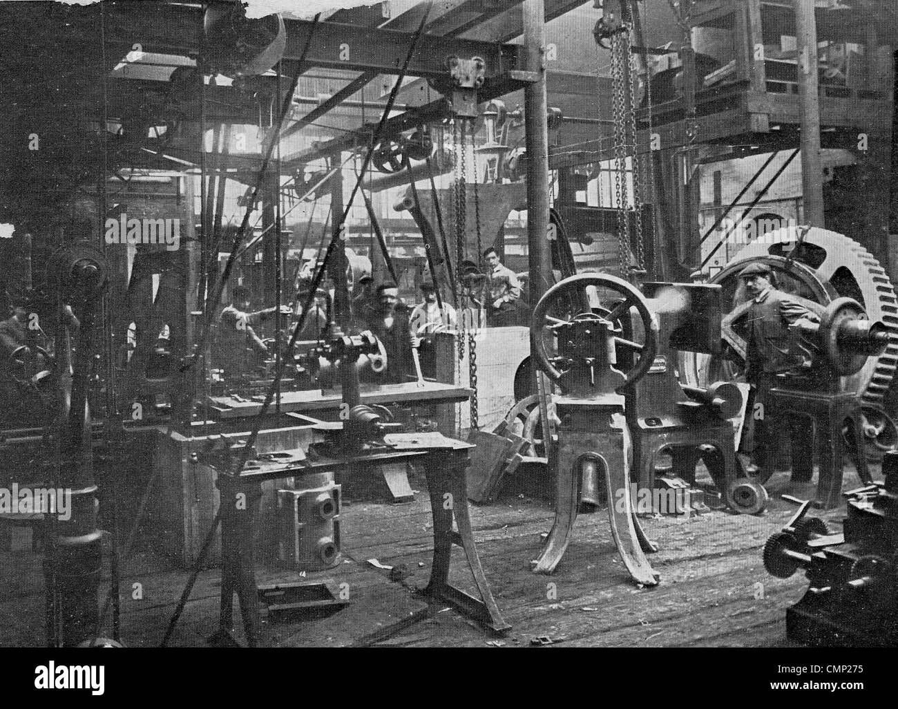 Werkzeug-Shop machen, Daniel Smith (Wolverhampton) Ltd., Wolverhampton, Ende 20. Jhdt. Ein original Foto von 1911 Stockfoto