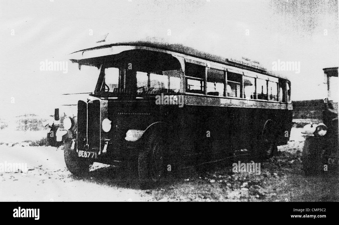 Motor Bus, A. J. Stevens & Company Ltd., Wolverhampton, Mitte 20. Jhdt. Eine Fotokopie Reproduktion eines Motors A. J. Stevens (AJS) Stockfoto