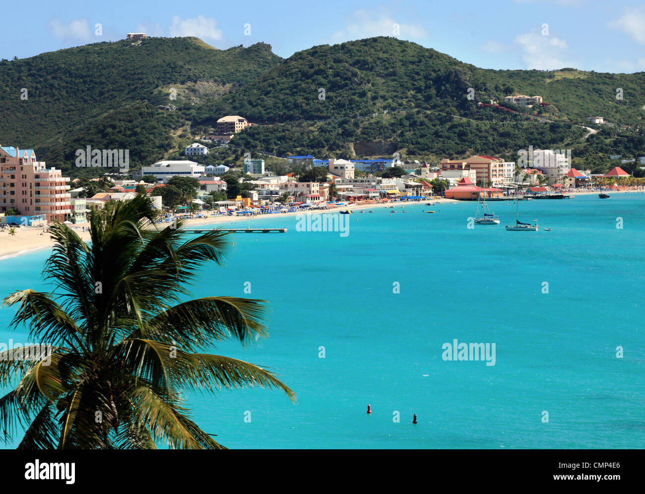 Philisburg, St. Maarten Karibik Stockfoto