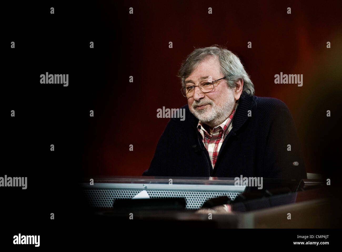 25.03.2012 Mailand. Fernsehsendung "Che Tempo Che Fa". RAI3. Francesco Guccini Stockfoto