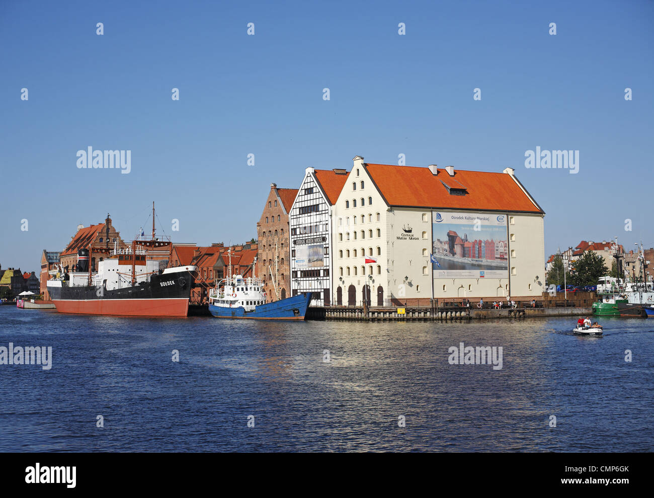 Speicherinsel am Mottlau, Danzig, Polen Stockfoto