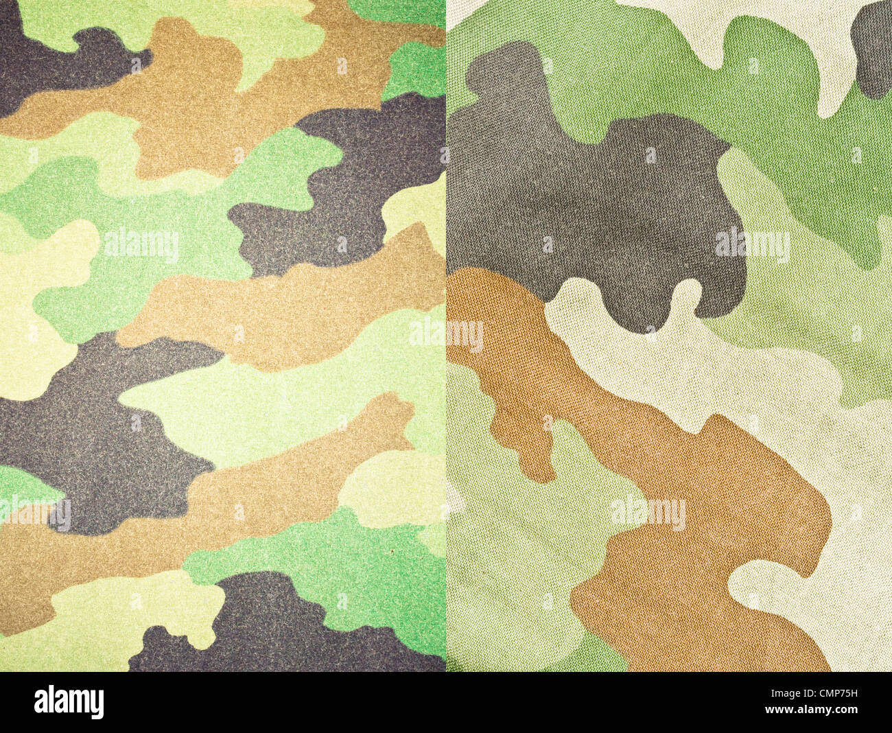 Satz von Armee und militärische Hintergründe und Texturen Stockfoto