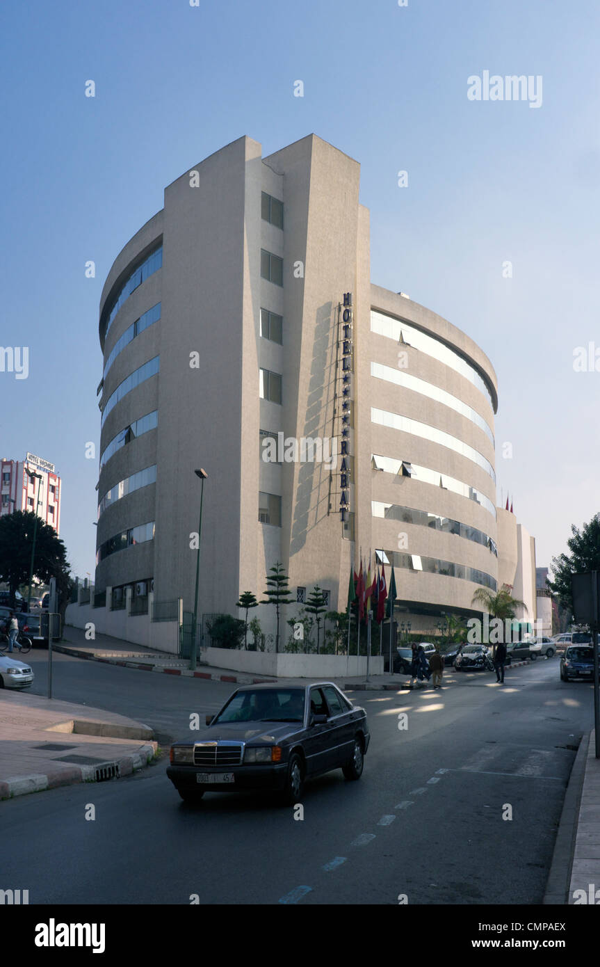 Das Hotel Rabat, Rabat-Nord-West-Marokko. Rabat Hauptstadt und drittgrößte Stadt des Königreichs Marokko Stockfoto