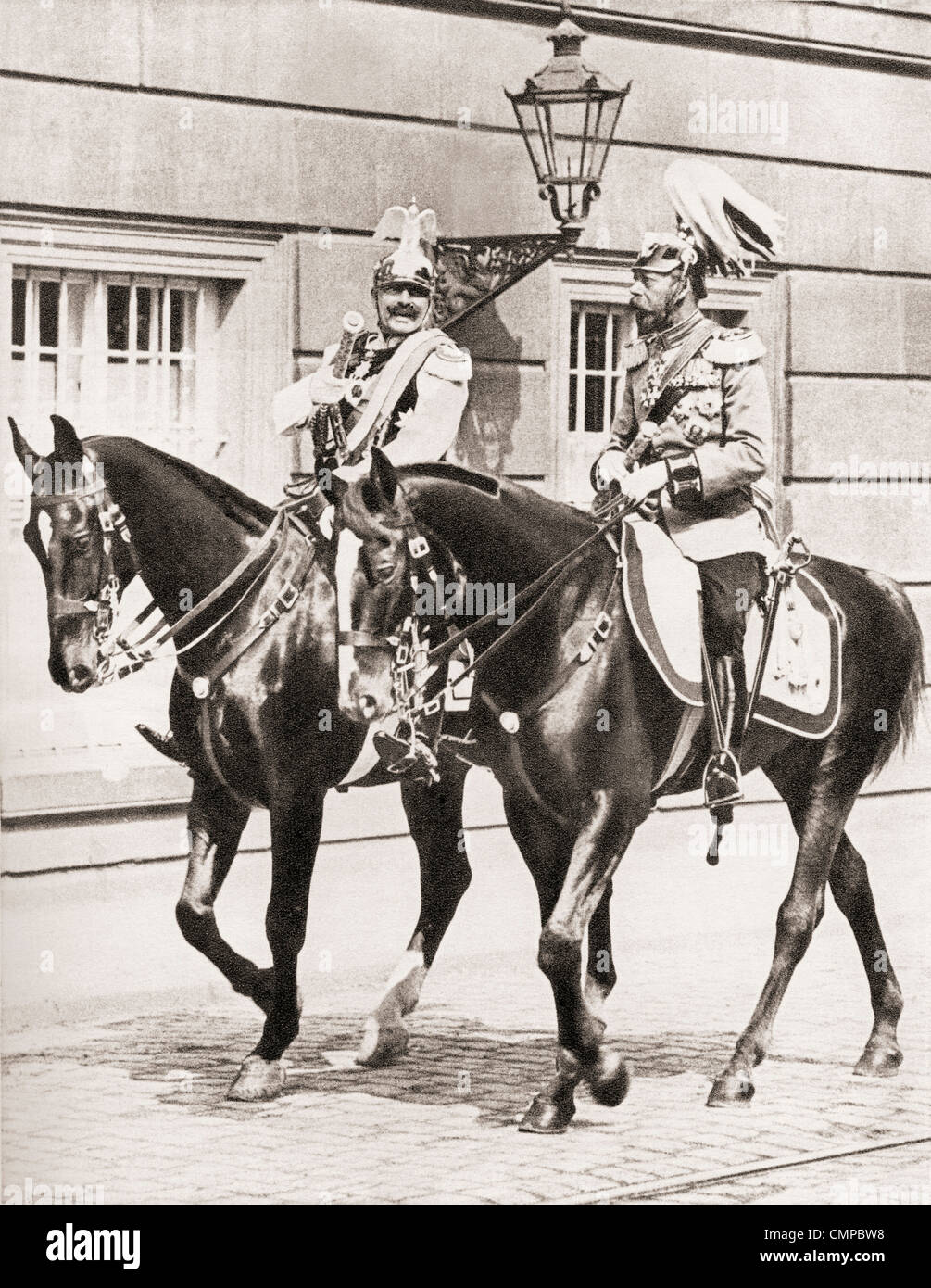 König Georg v. und Kaiser Wilhelm II. Stockfoto