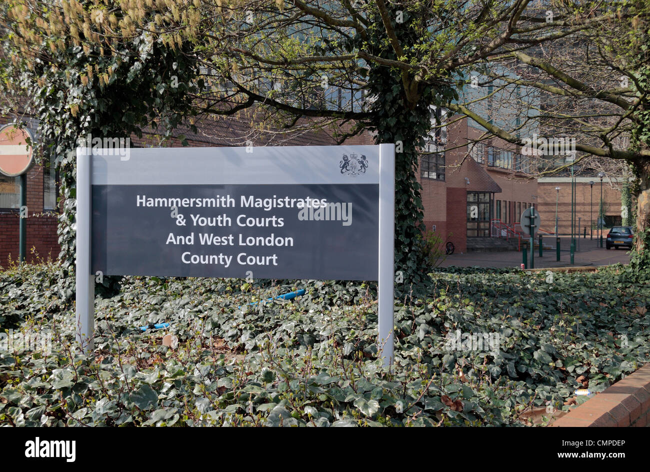 Hammersmith Magistrate & Jugend Gerichte und West London County Court, Hammersmith, West London, UK. Stockfoto