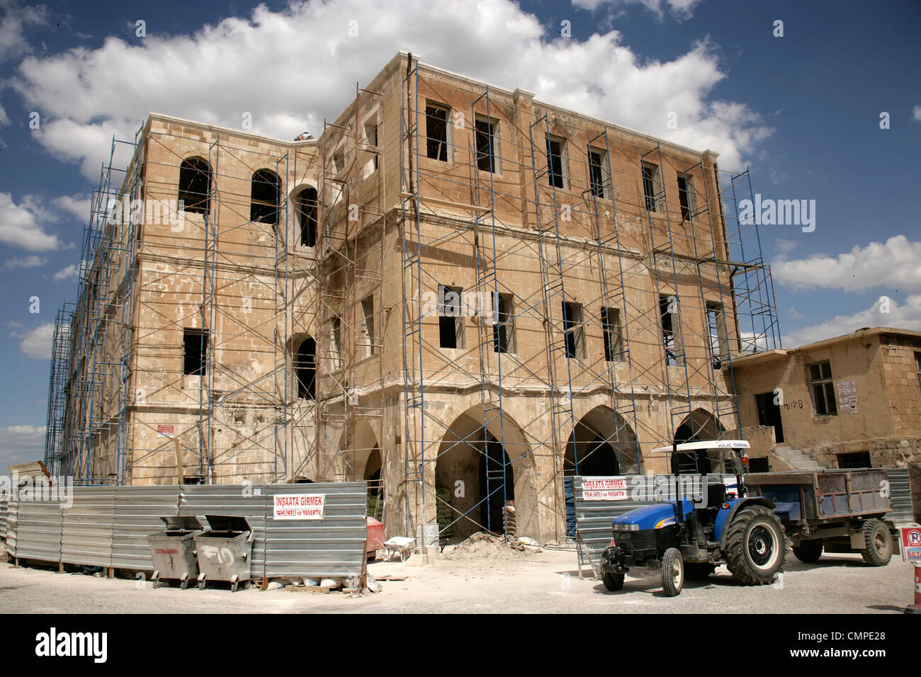 Gebäude restauriert in Mardin, Südosten der Türkei Stockfoto