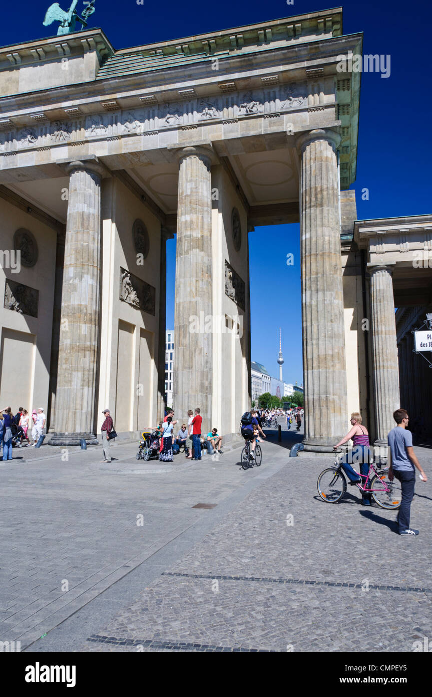 Brandenburger Tor Brandenburger Tor Berlin Deutschland Europa Mit ...