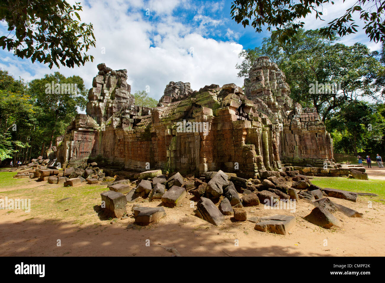 Ta Som, ein kleiner Tempel in Angkor, Kambodscha, erbaut am Ende des 12. Jahrhunderts für König Jayavarman VII. Stockfoto