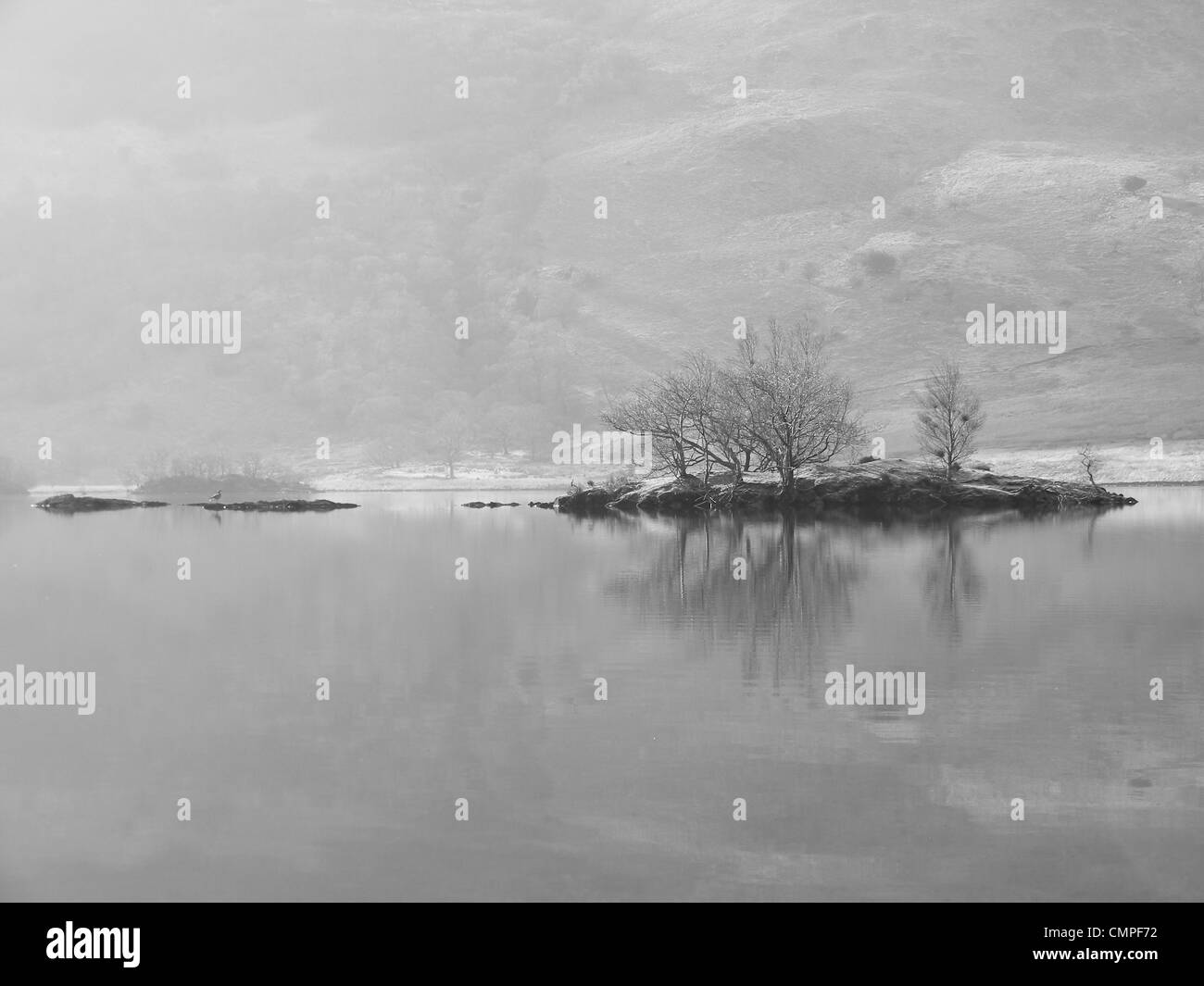 Februar morgens mit Blick auf Crummock Wasser in den Lake District, Cumbria Stockfoto
