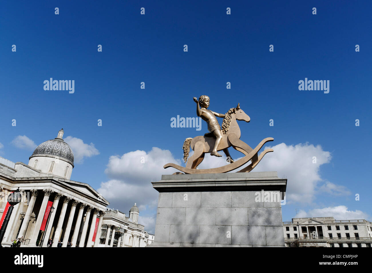 Machtlos Strukturen Abb. 101, die 2012-Statue auf dem Trafalgar Square Fourth Plinth Stockfoto