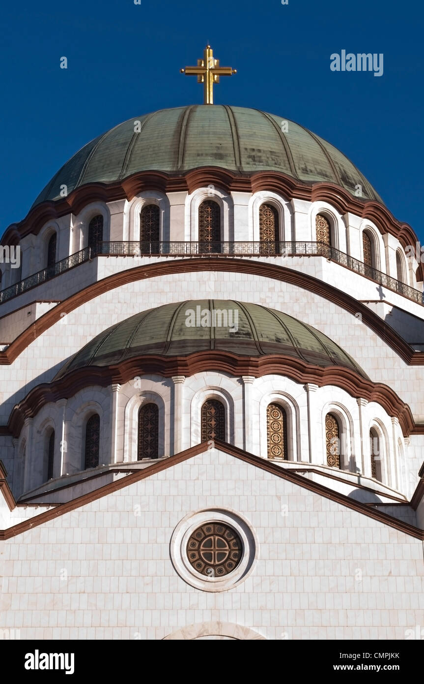 St. Sava Temple Belgrad Serbien Stockfoto
