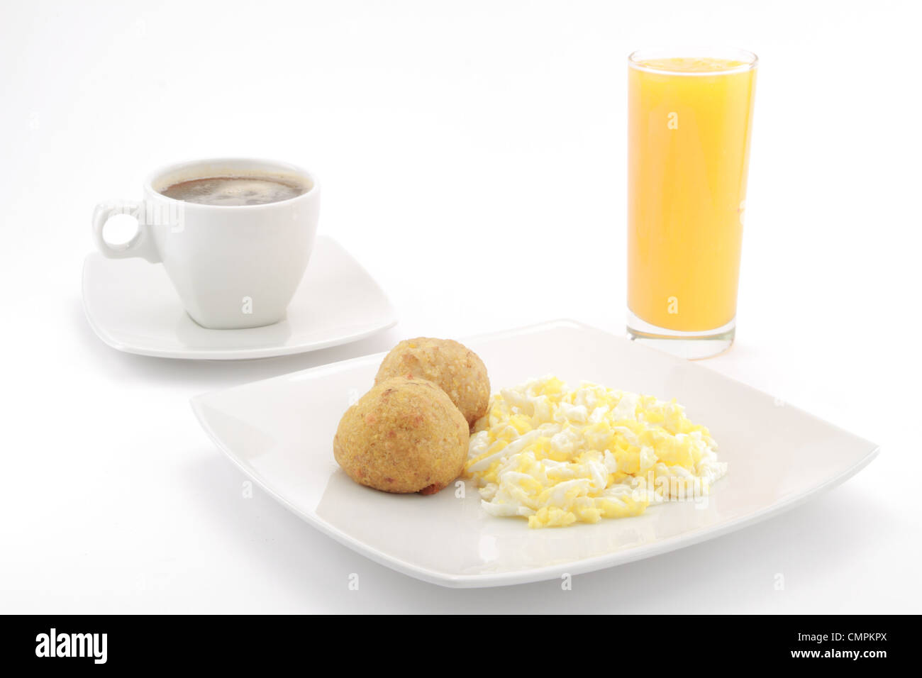 Ecuadorianische Frühstück Stockfoto