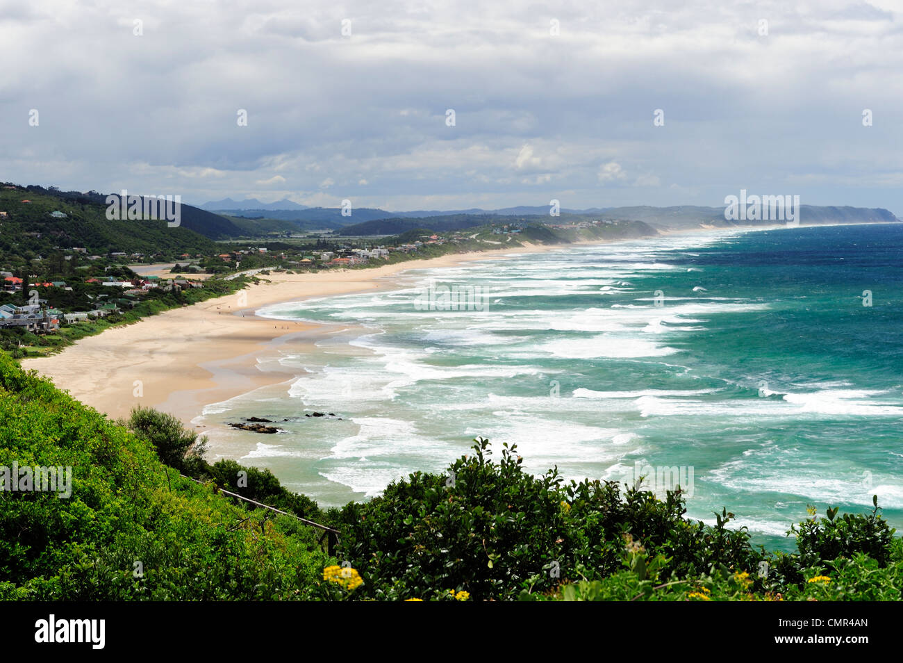 Weißen Sandstrand in Wilderness an der Garden Route, Western Cape, Südafrika Stockfoto