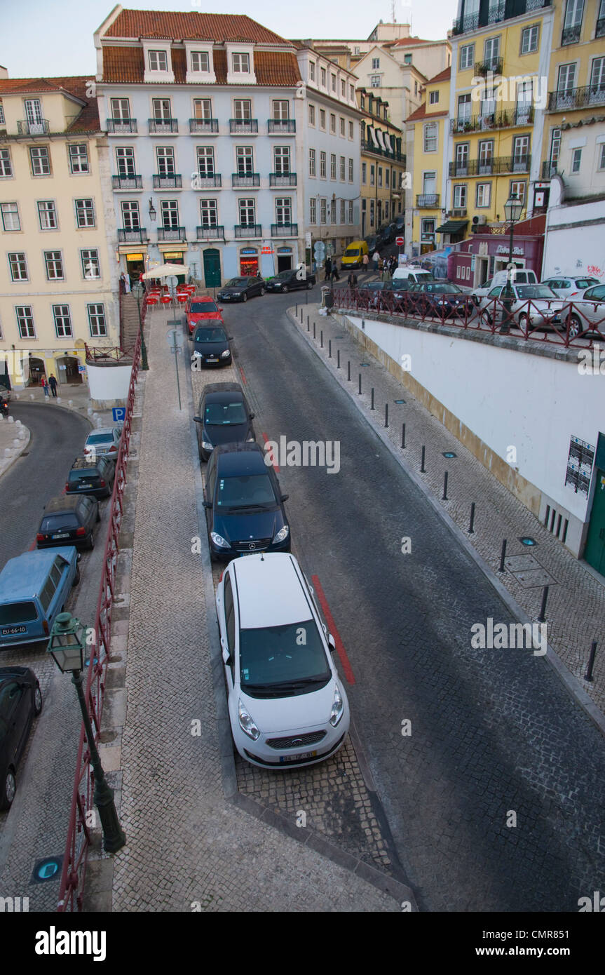 Largo Duque Cadaval quadratische Baixa Bezirk Lissabon Portugal Europa Stockfoto