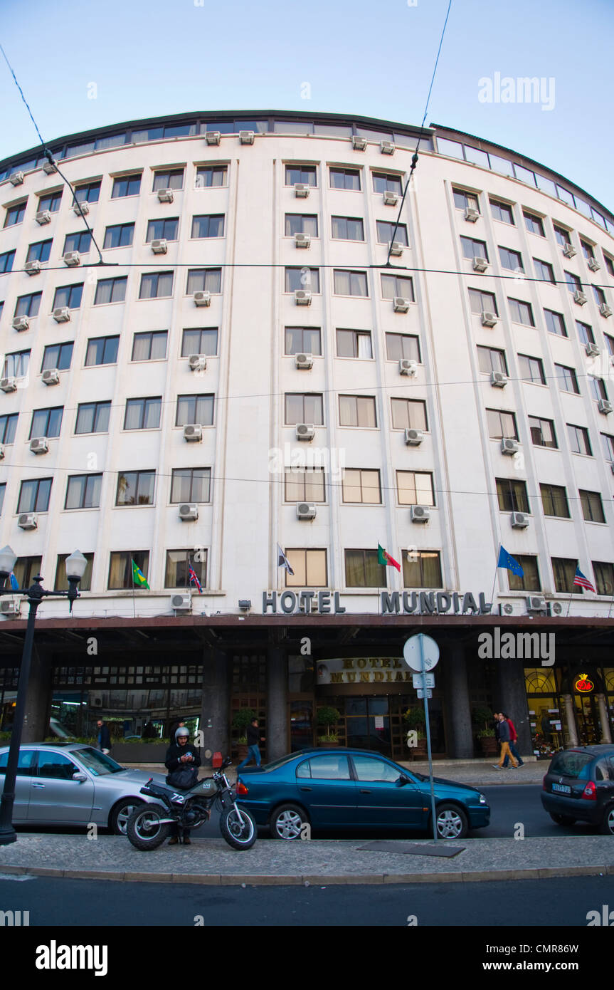 Hotel Mundial außen Praça Martim Moniz Platz Baixa Bezirk Lissabon Portugal Mitteleuropa Stockfoto
