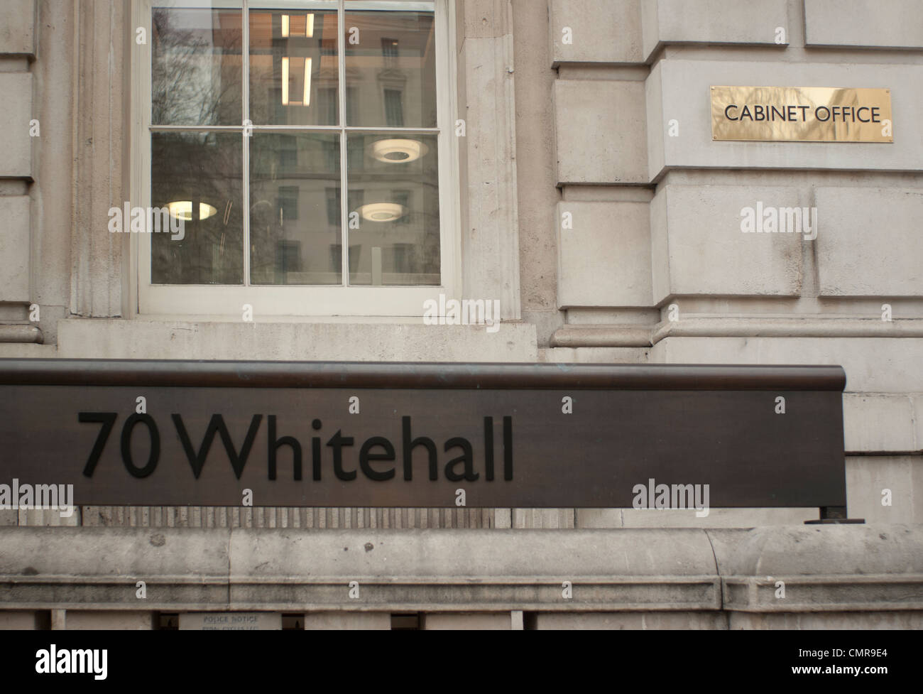 Außenseite des Cabinet Office, Whitehall, Central London, England UK 2012 Stockfoto